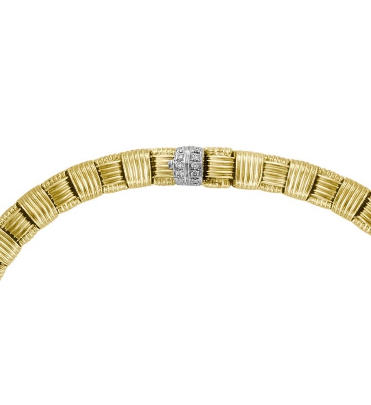 Roberto Coin Appassionata Diamond Bracelet in 18 Karat Yellow Gold 1