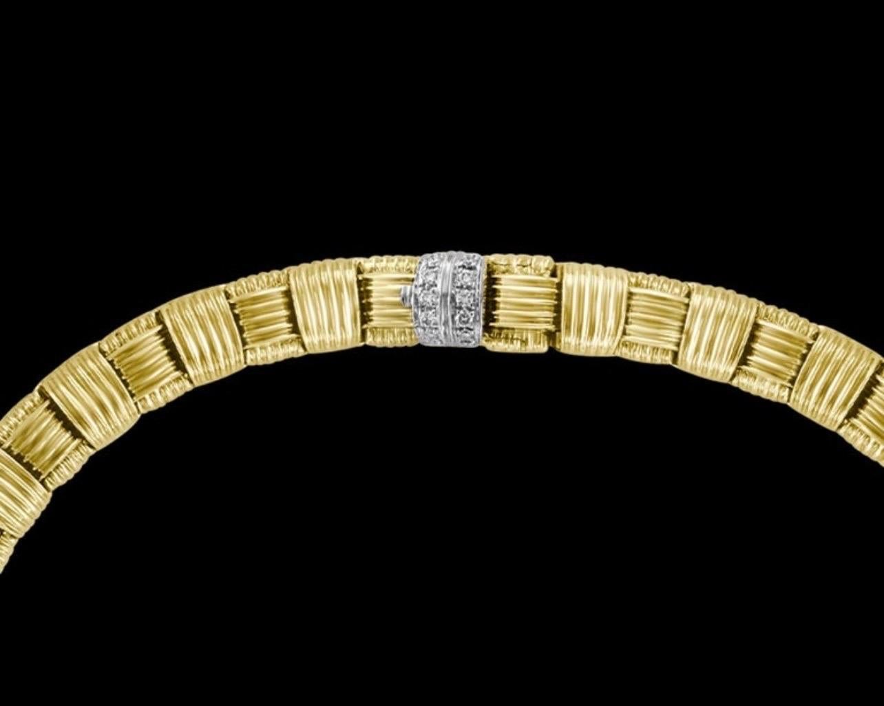 Roberto Coin Appassionata Diamond Bracelet in 18 Karat Yellow Gold 3