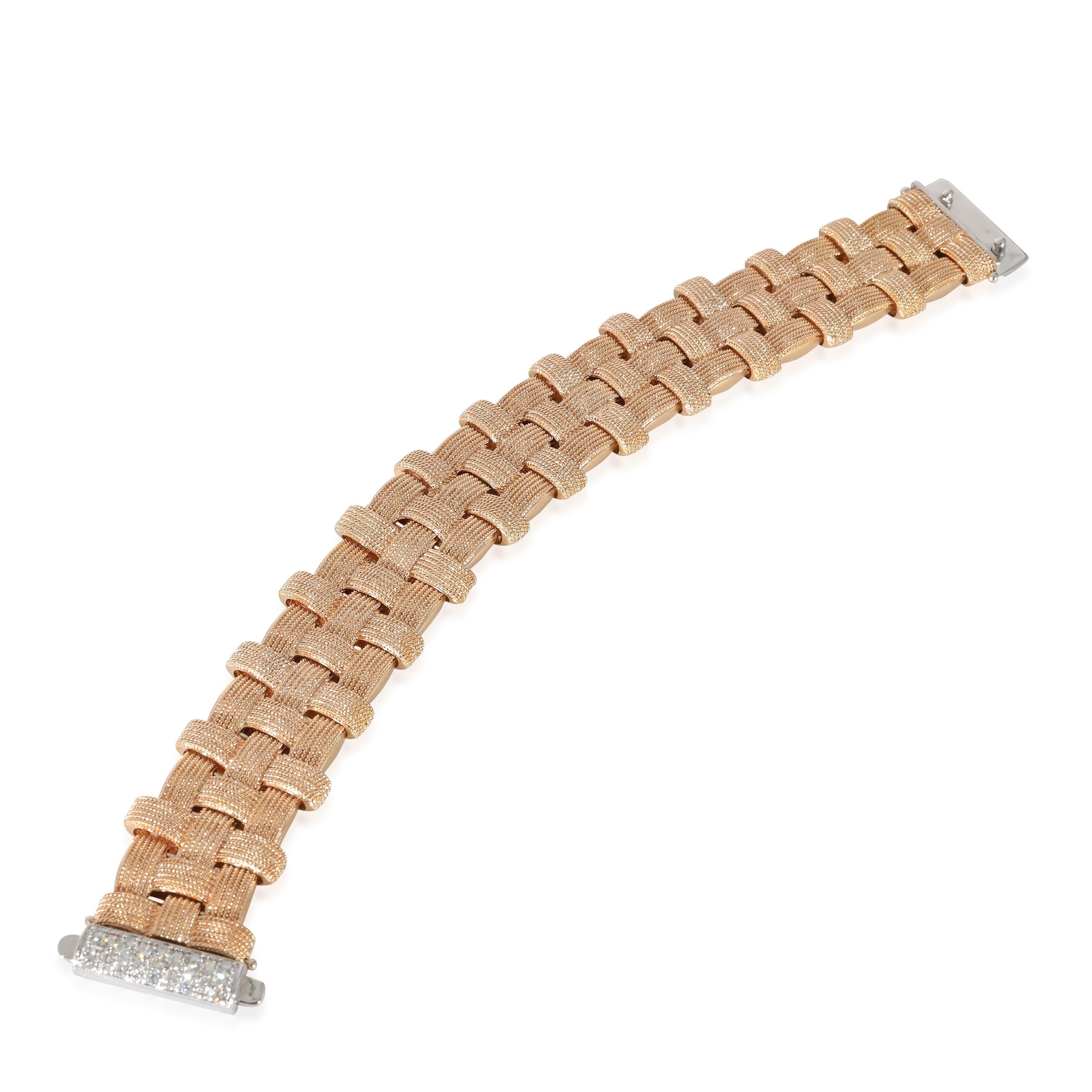 Roberto Coin Appassionata Diamond Bracelet in 18k Rose Gold 0.28 CTW

PRIMARY DETAILS
SKU: 132702
Listing Title: Roberto Coin Appassionata Diamond Bracelet in 18k Rose Gold 0.28 CTW
Condition Description: Retails for 16000 USD. In excellent