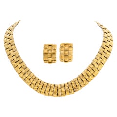 Roberto Coin Appassionata Earring and Necklace Set in 18k Yellow Gold