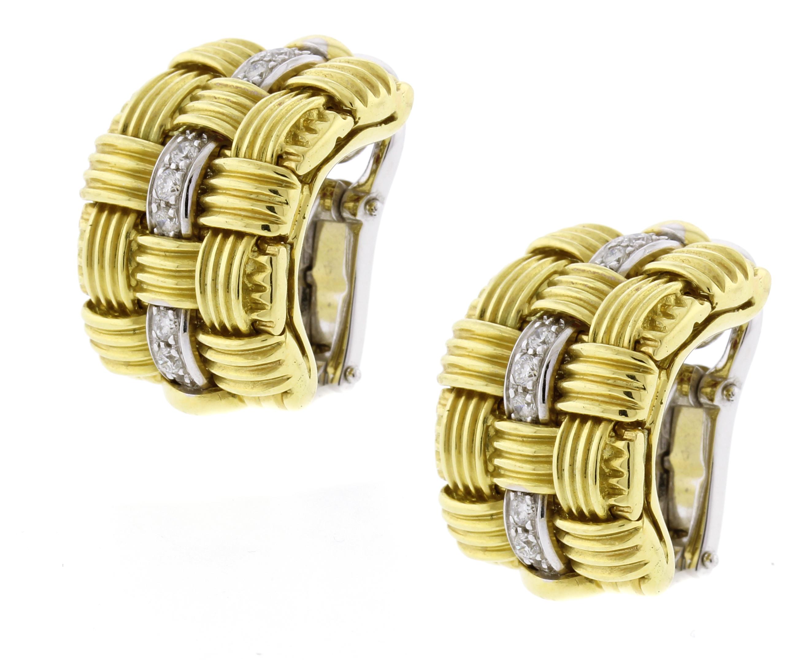 Women's or Men's Roberto Coin Appassionata Earrings with Diamonds