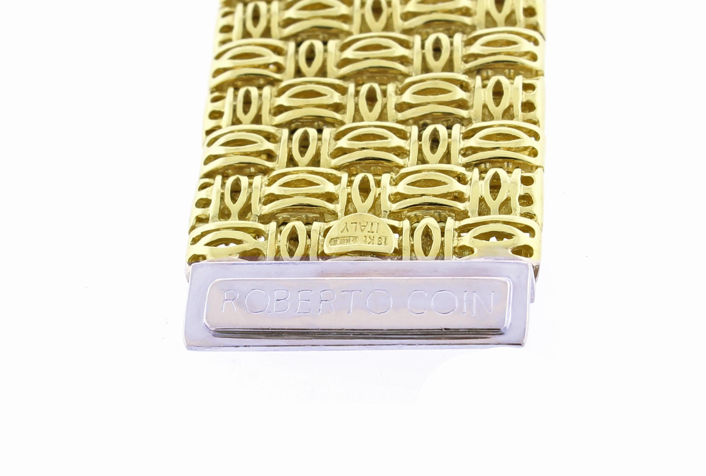 Roberto Coin Pulsera Appassionata Cinco Filas Corte brillante en venta