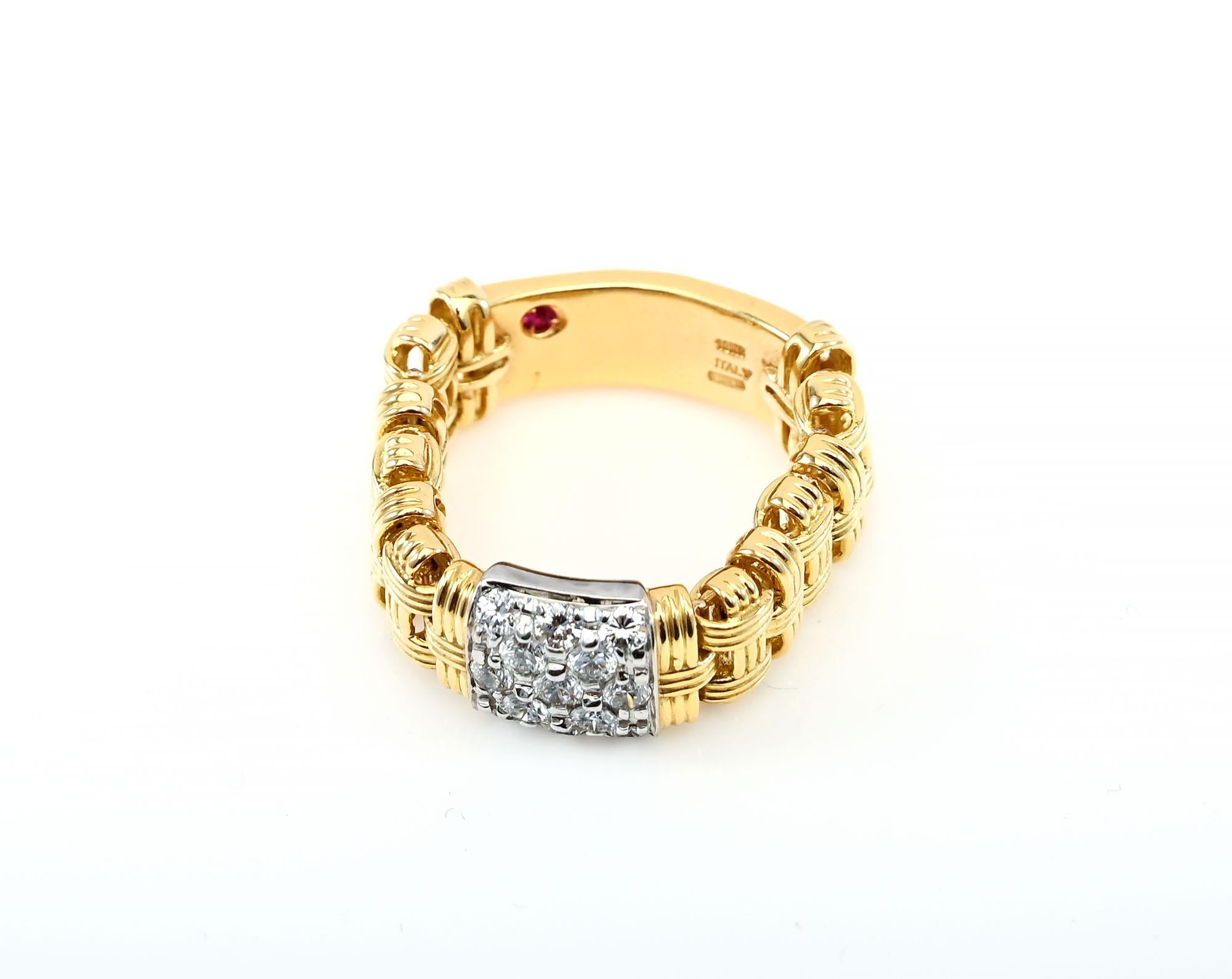 Roberto Coin Appassionata Ring with Diamonds For Sale 1