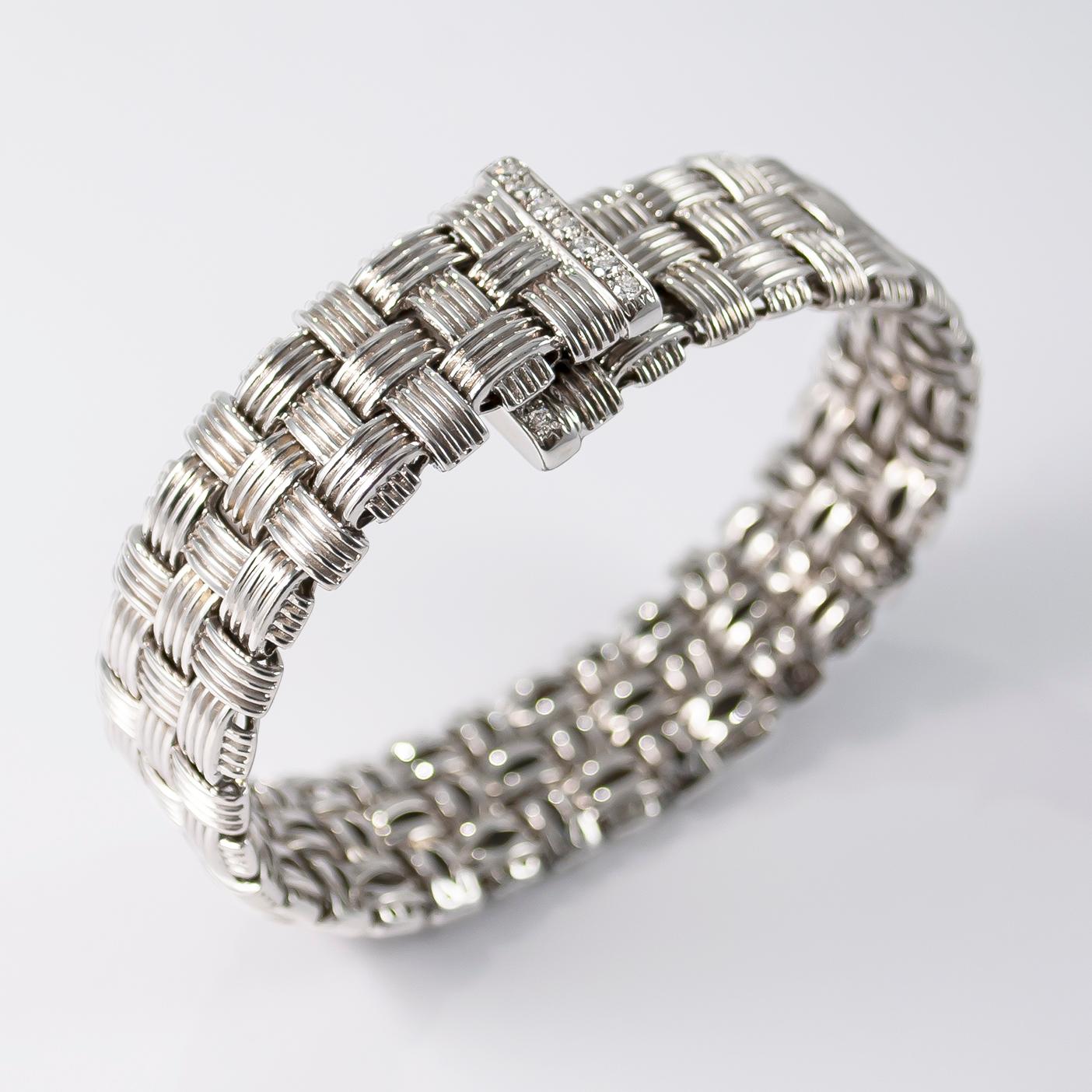 Roberto Coin Appassionata Three-Row Bracelet with Diamonds (Zeitgenössisch)