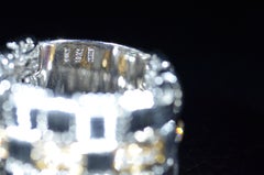 Roberto Coin Appassionata Two-Tone 3-Row Weaved Diamond Ring