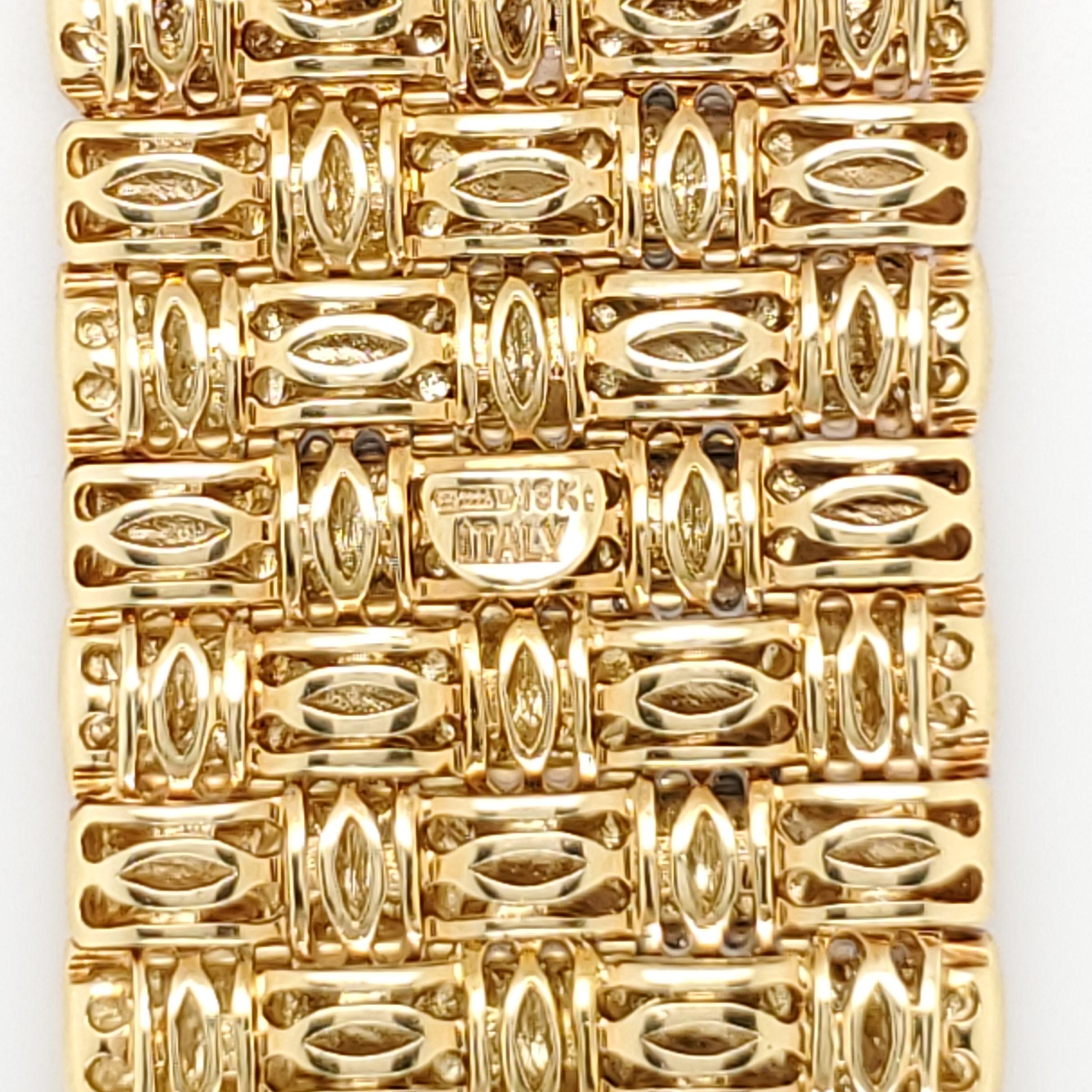 Roberto Coin Appassionata Yellow Gold Diamond Bracelet 1