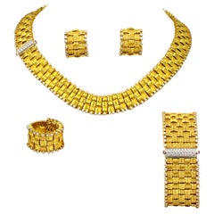 Roberto Coin Appassionata Yellow Gold Diamond Set of Four