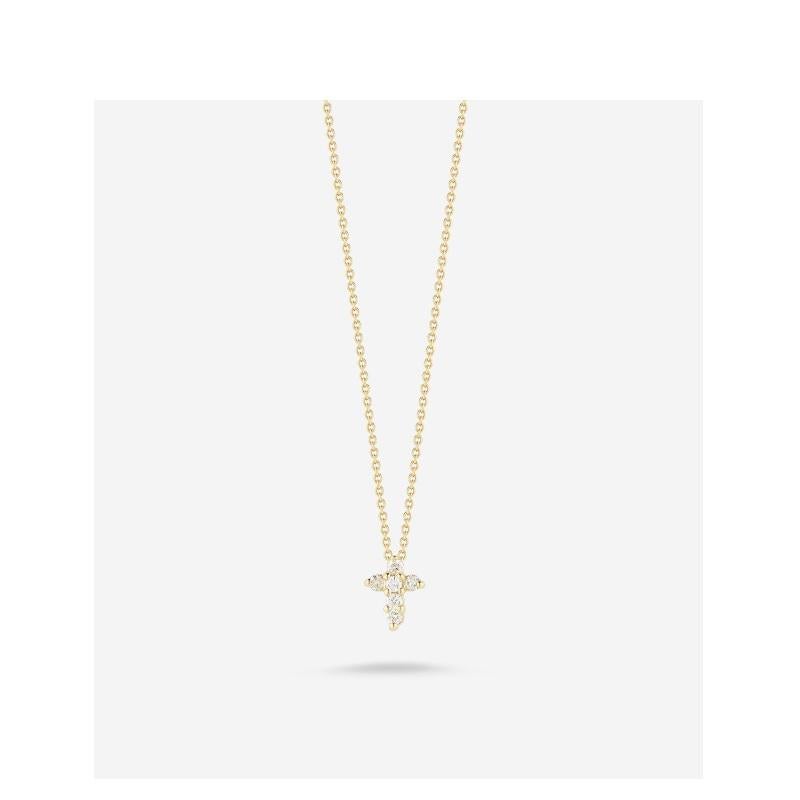 Roberto Coin Baby Cross Pendent 001883AYCHX0 In New Condition In Wilmington, DE