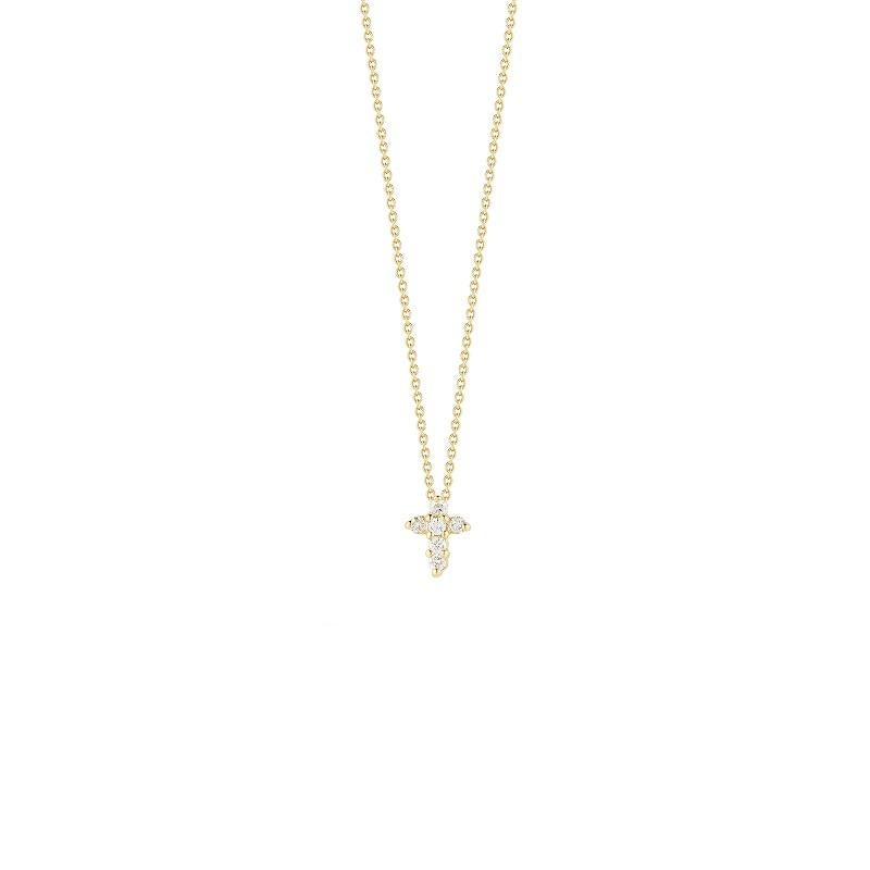 roberto coin diamond cross pendant necklace