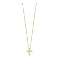 Roberto Münze Babykreuz-Anhänger mit Diamanten 001883AYCHX0
