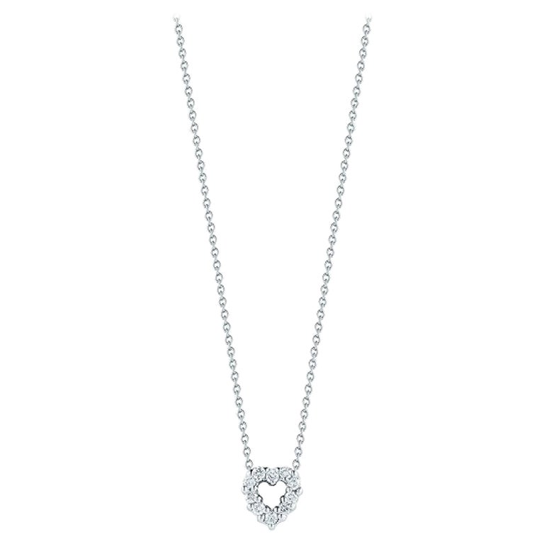 Roberto Coin Baby Heart Pendent with Diamonds 001616AWCHX0 For Sale