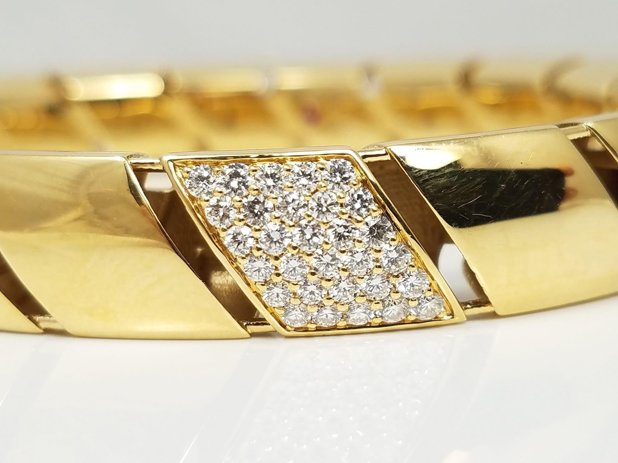 (Roberto Coin) Pulsera brazalete de diamantes en Bueno estado para la venta en Sausalito, CA