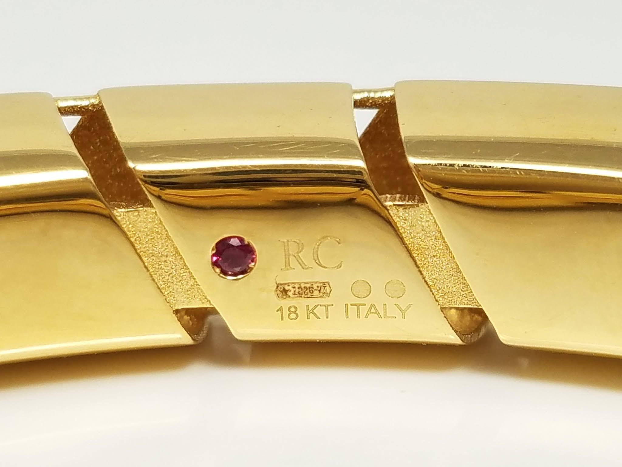 Femenino o masculino (Roberto Coin) Pulsera brazalete de diamantes en venta