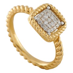 Roberto Coin Barocco 18K Yellow Gold Diamond Ring RC22-122225