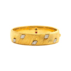 Bracelet en or bicolore et diamants Roberto Coin, diamants environ 1,20 CTW