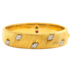 Bracelet en or bicolore et diamants Roberto Coin, diamants environ 1,20 CTW