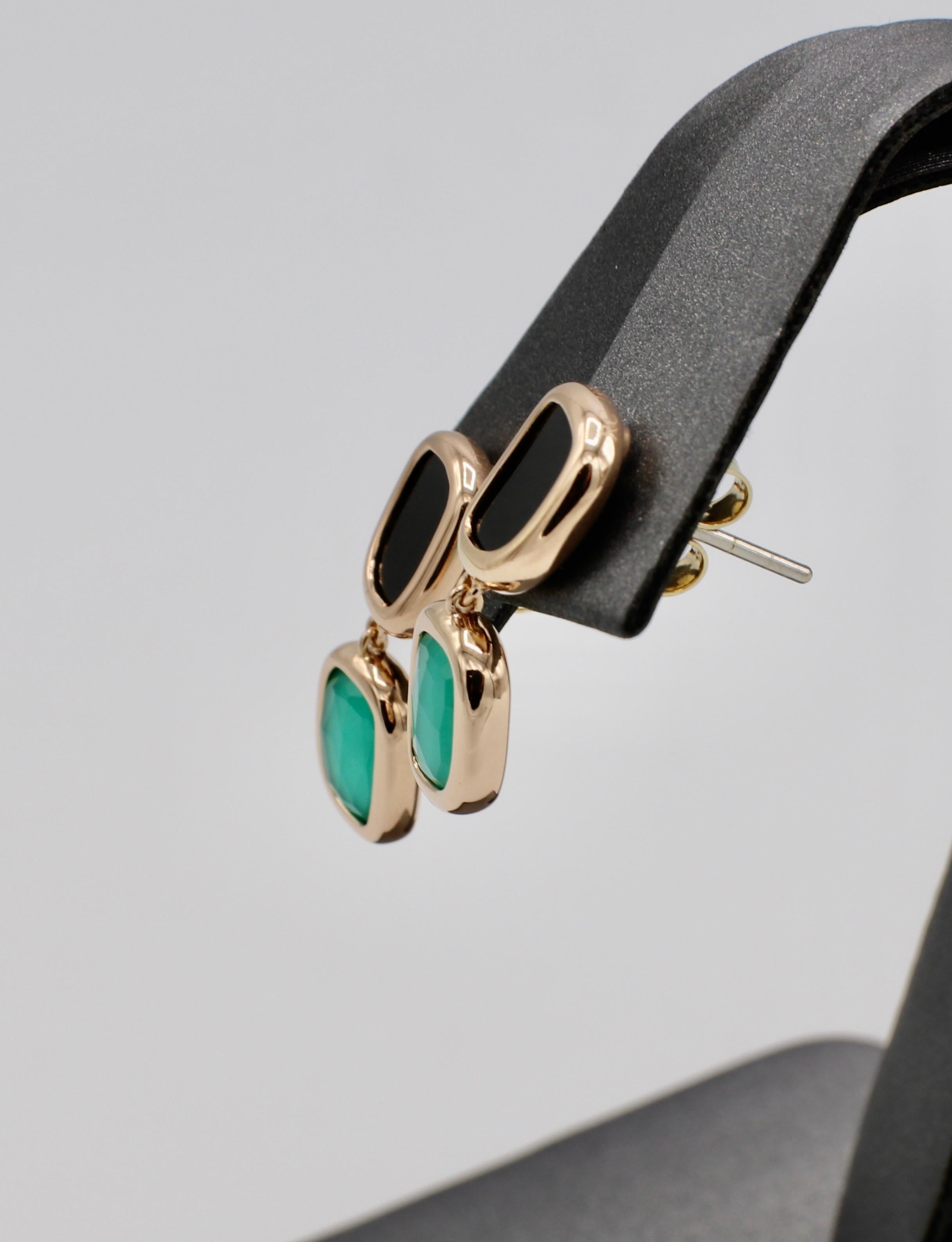 roberto coin malachite earrings