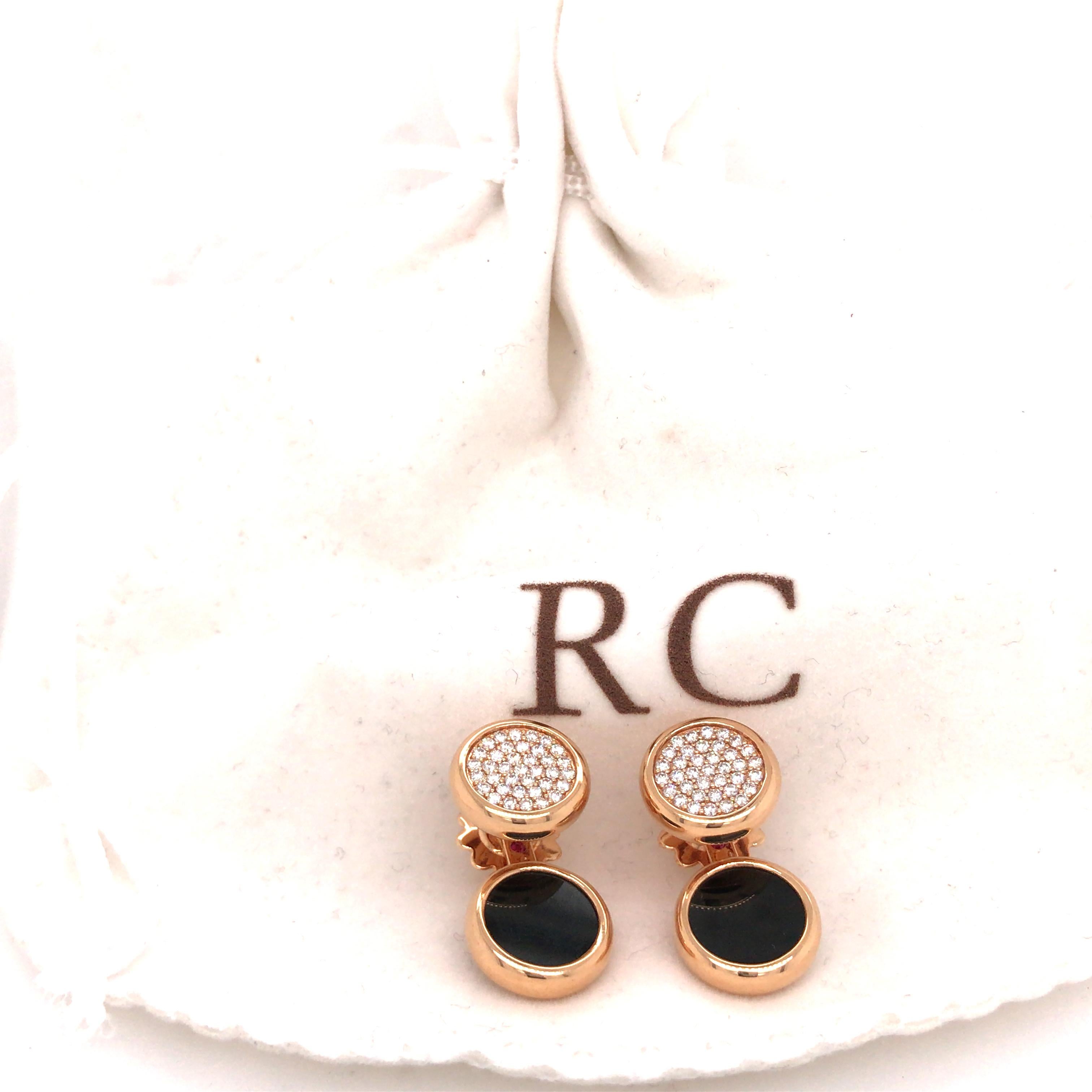 roberto coin black diamond earrings