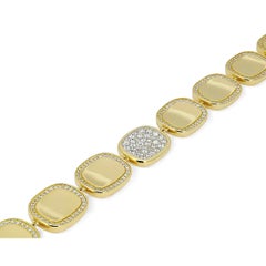 Roberto Coin Black Jade Collection Diamond Bracelet 18K Yellow Gold 2.55Ctw