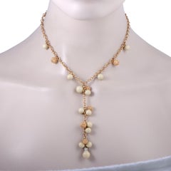 Roberto Coin Bollicine 18 Karat Rose and White Gold Diamond and White Coral Ball