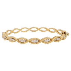 Roberto Coin Bracelet brocco en or jaune et diamants