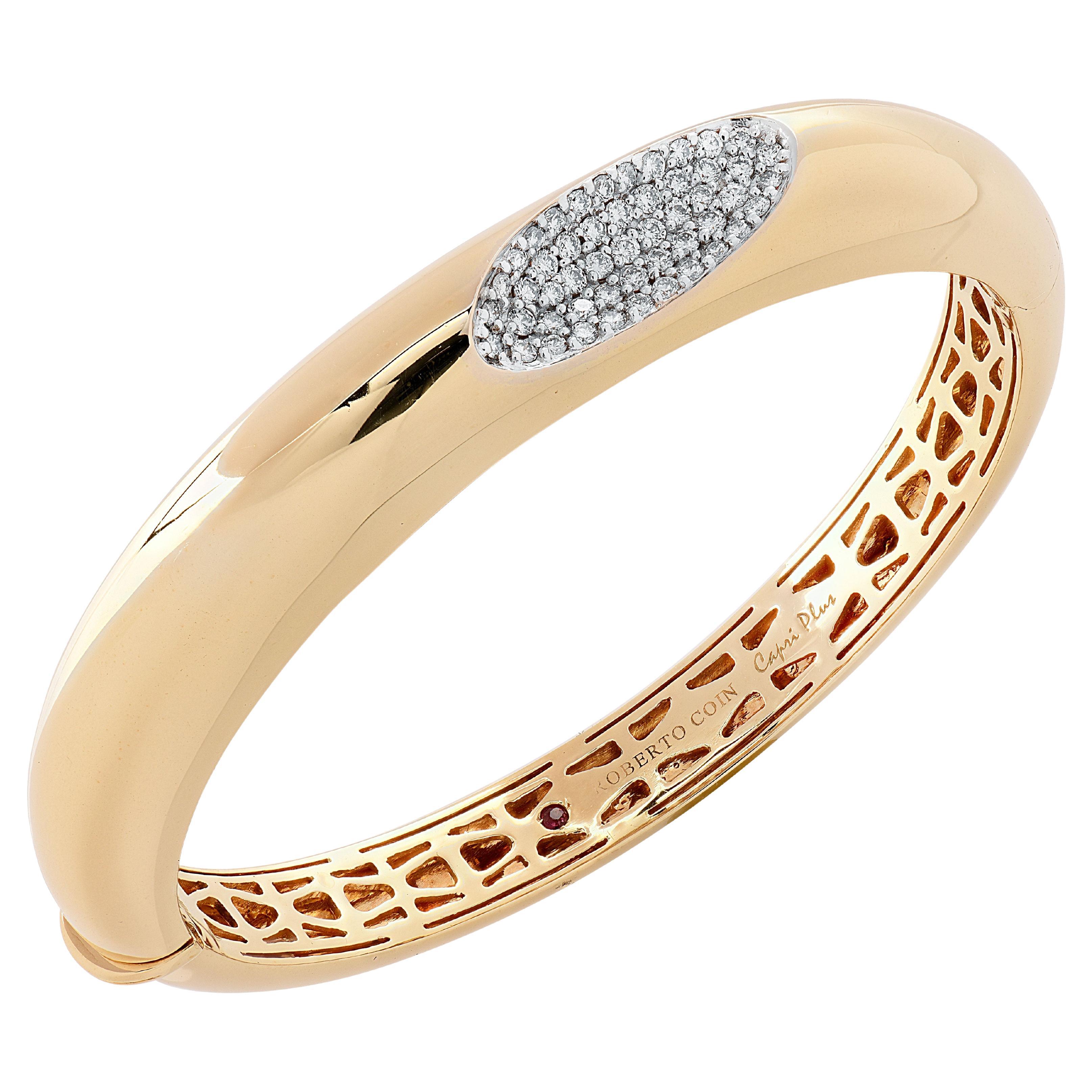 Roberto Coin Capri Plus Diamond Bangle For Sale