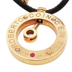 Roberto Coin Cento Collier pendentif diamant 18K Or jaune 16"