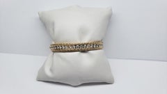 Roberto Coin Cento 18 Karat Rose Gold Florentine Diamond Bangle