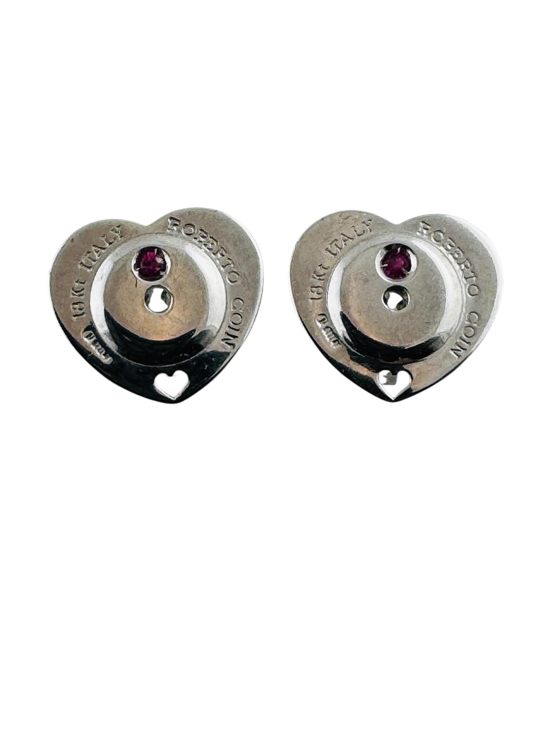Roberto Coin Cento 18K White Gold Diamond Stud Earrings 1.00cttw #20996 For Sale 7