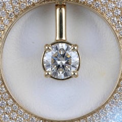 Roberto Coin Cento 3 Carat Diamond 18k Yellow Gold Pendant Necklace