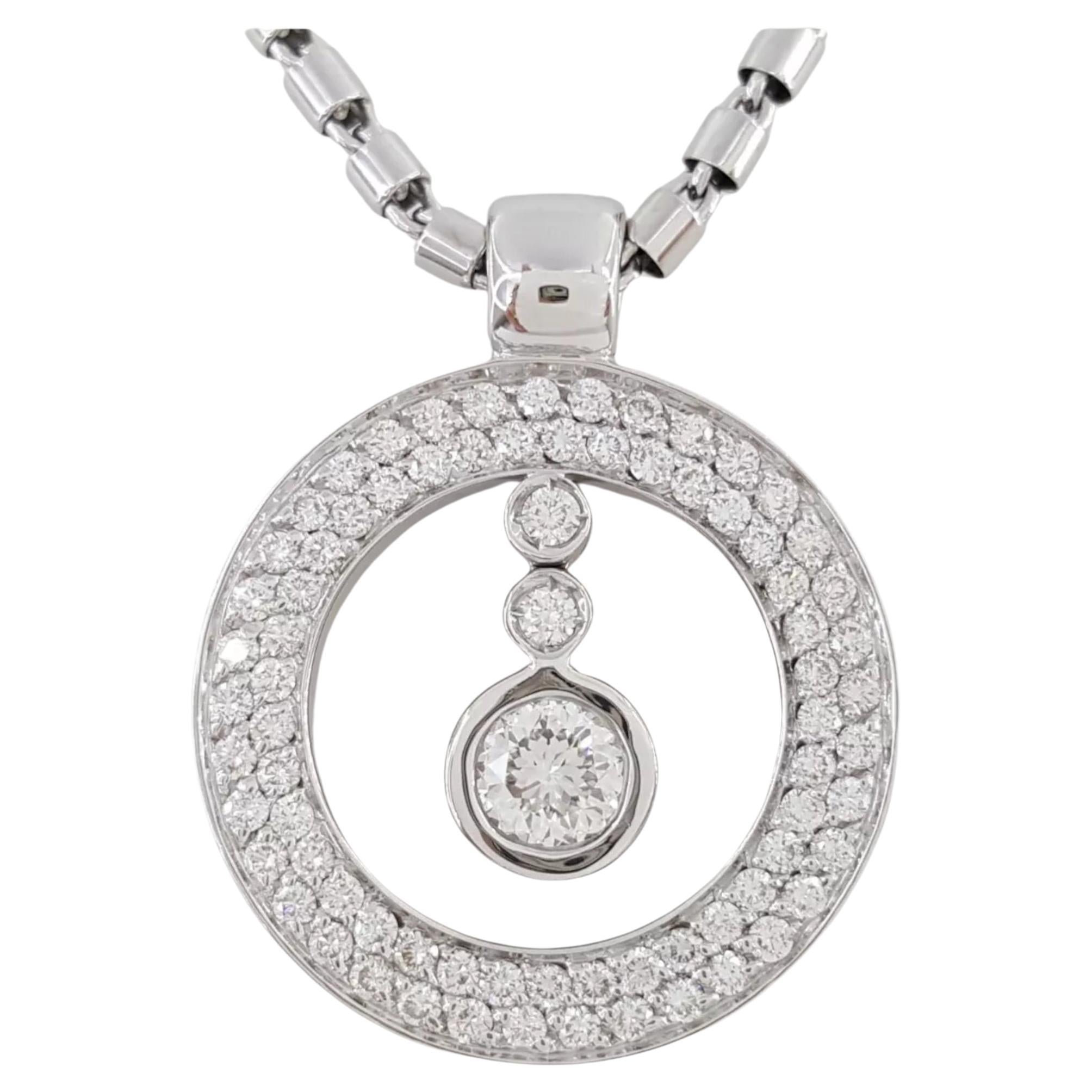 Roberto Coin Cento Baby O Diamond Circle Necklace