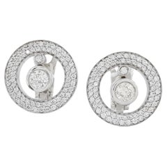 Roberto Coin Cento Kollektion Diamant-Ohrringe mit Kreis aus 18 Karat Weißgold