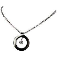 Roberto Coin Cento Diamond 18 Carat Gold O Pendant and Chain