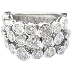 Roberto Coin Cento Frizzante Bague en or blanc et diamants