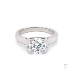 Roberto Coin Cento Platin Diamant Verlobungsring:: AGS 1::642 Ct. E:: VS2