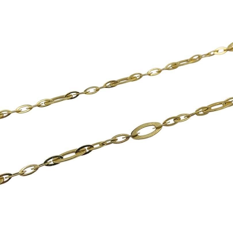 Women's or Men's Roberto Coin Chain Link Necklace 18k Gold For Sale