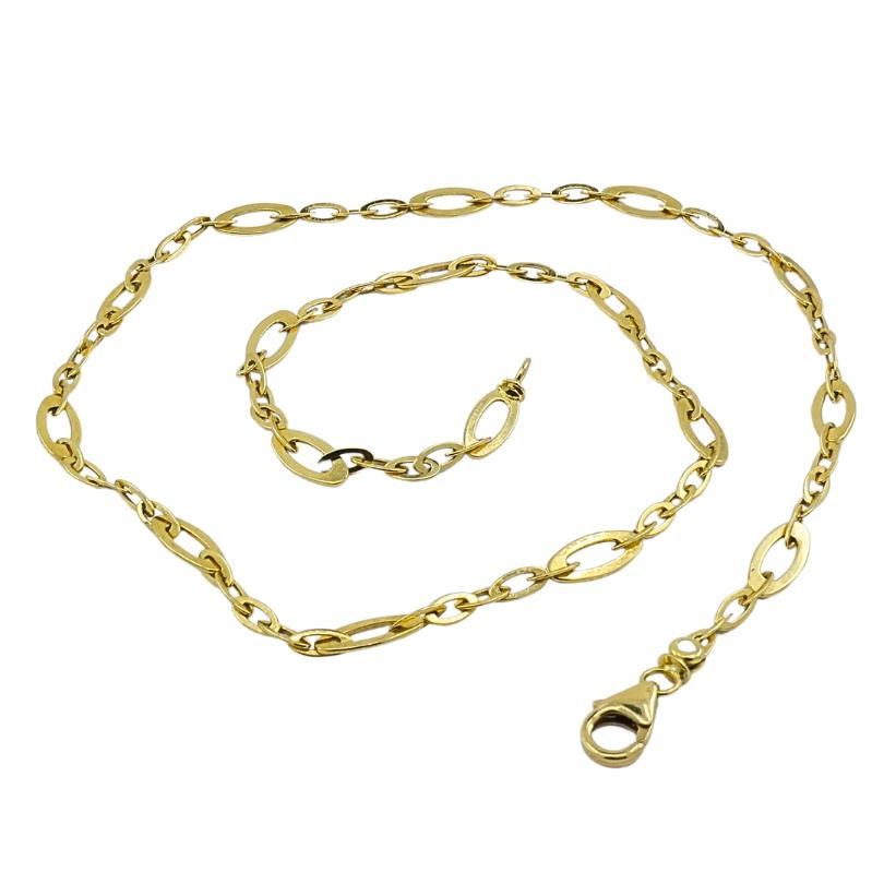 Roberto Coin Chain Link Necklace 18k Gold For Sale 1