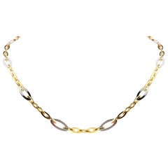 Roberto Coin Chic and Shine Chain 18 Karat Gold Link Necklace
