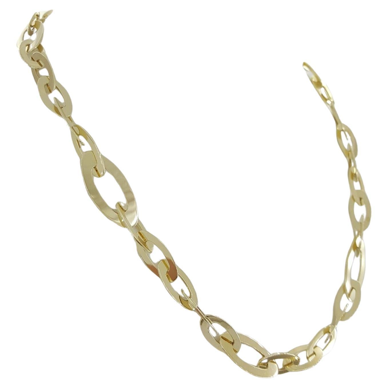 Modern Roberto Coin Chic & Shine 18k Yellow Gold Necklace For Sale