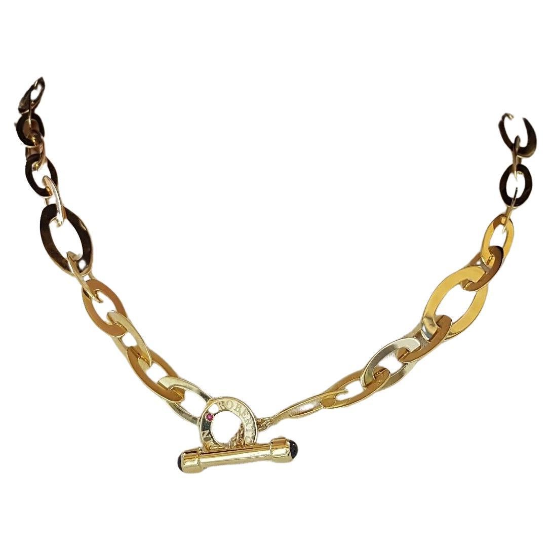 Roberto Coin Chic & Shine 18k Yellow Gold Necklace In Excellent Condition For Sale In Rome, IT