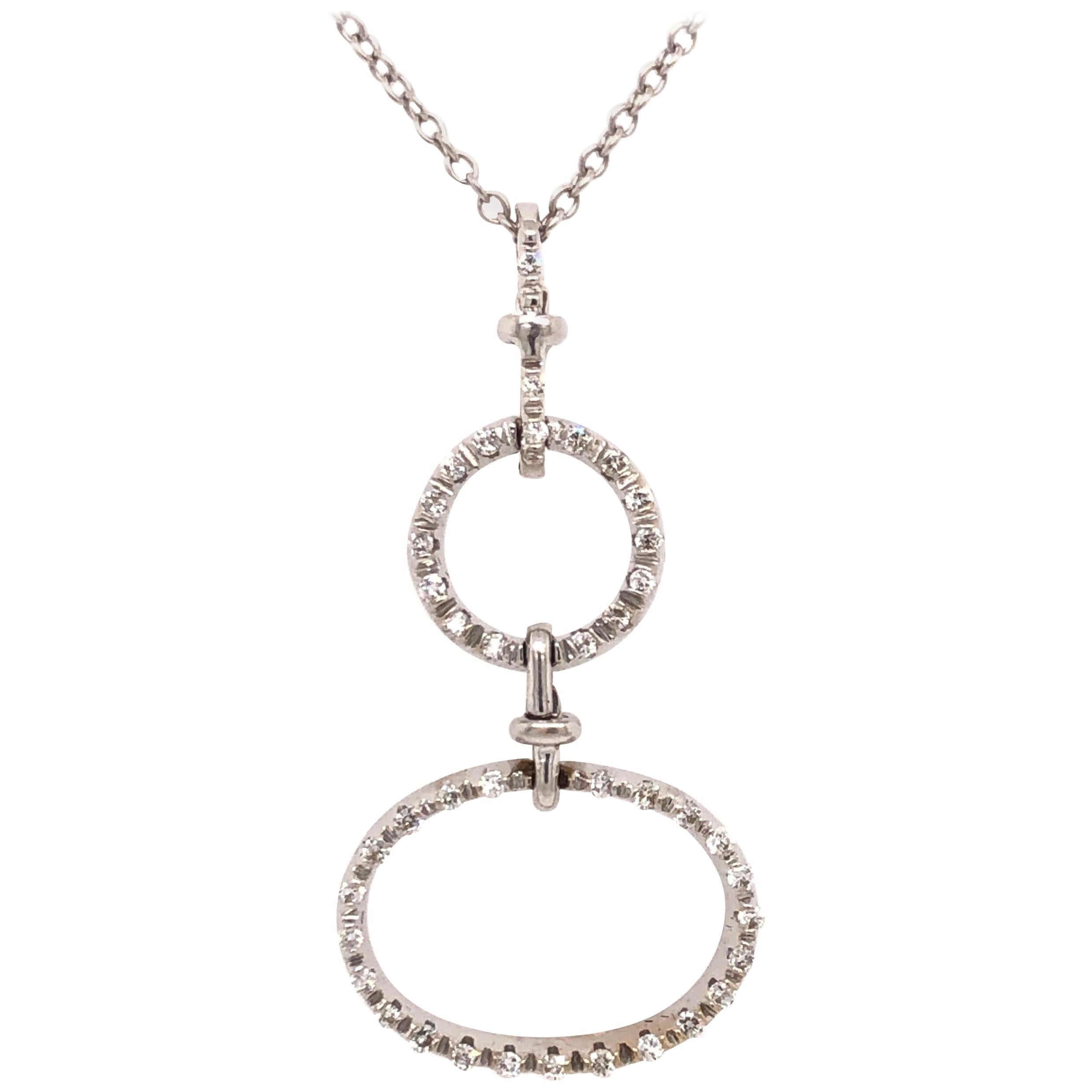 Roberto Coin White Gold Diamond Necklace