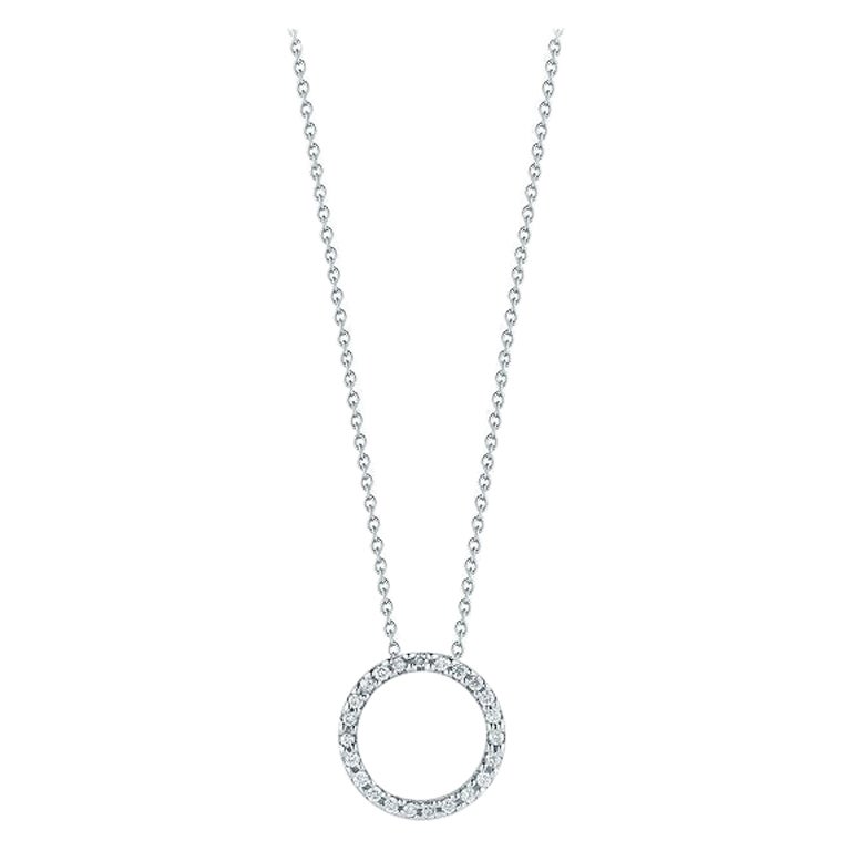 Pendentif circulaire Roberto Coin avec diamants 001258AWCHX0