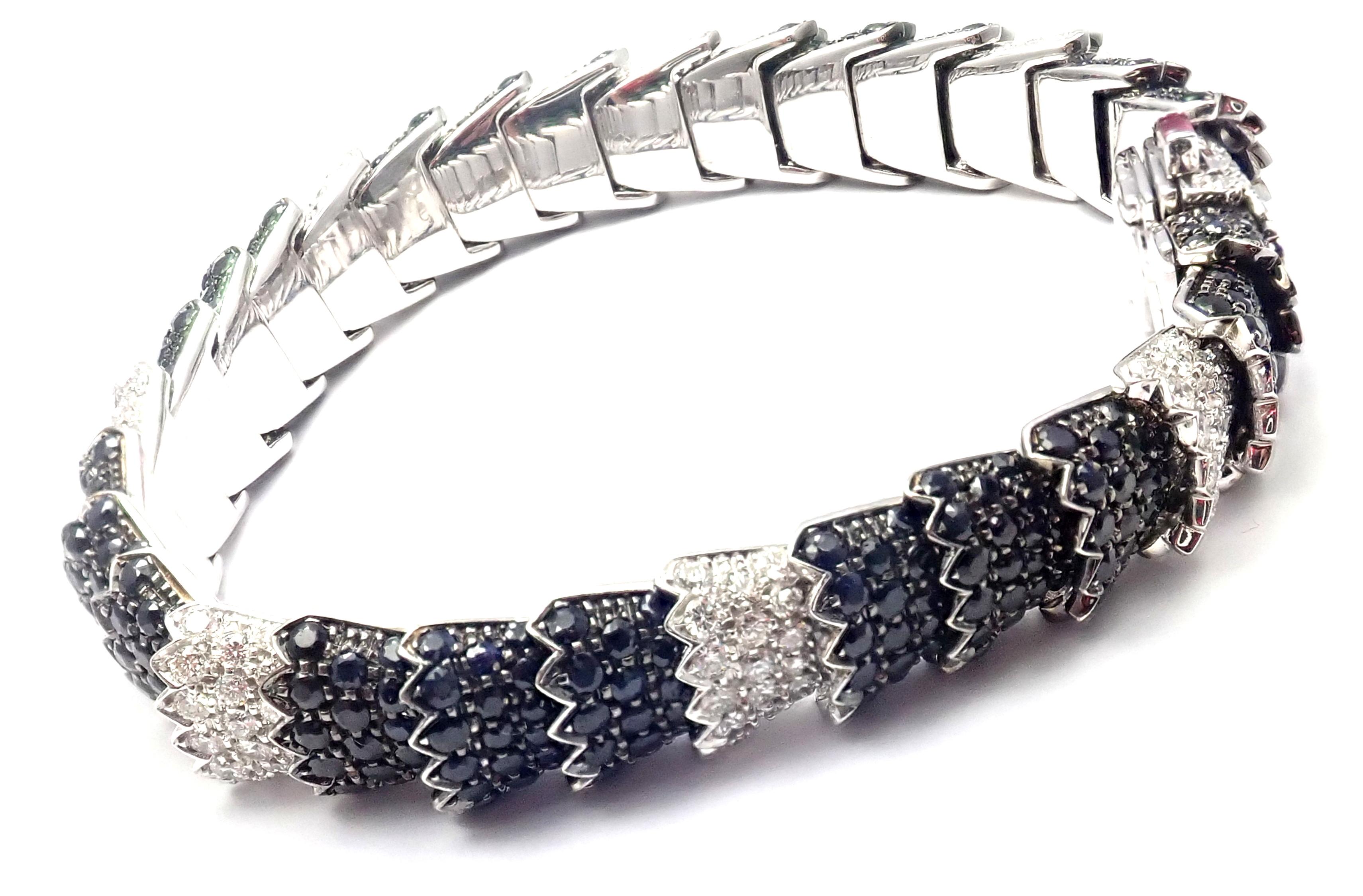 black sapphire and diamond bracelet