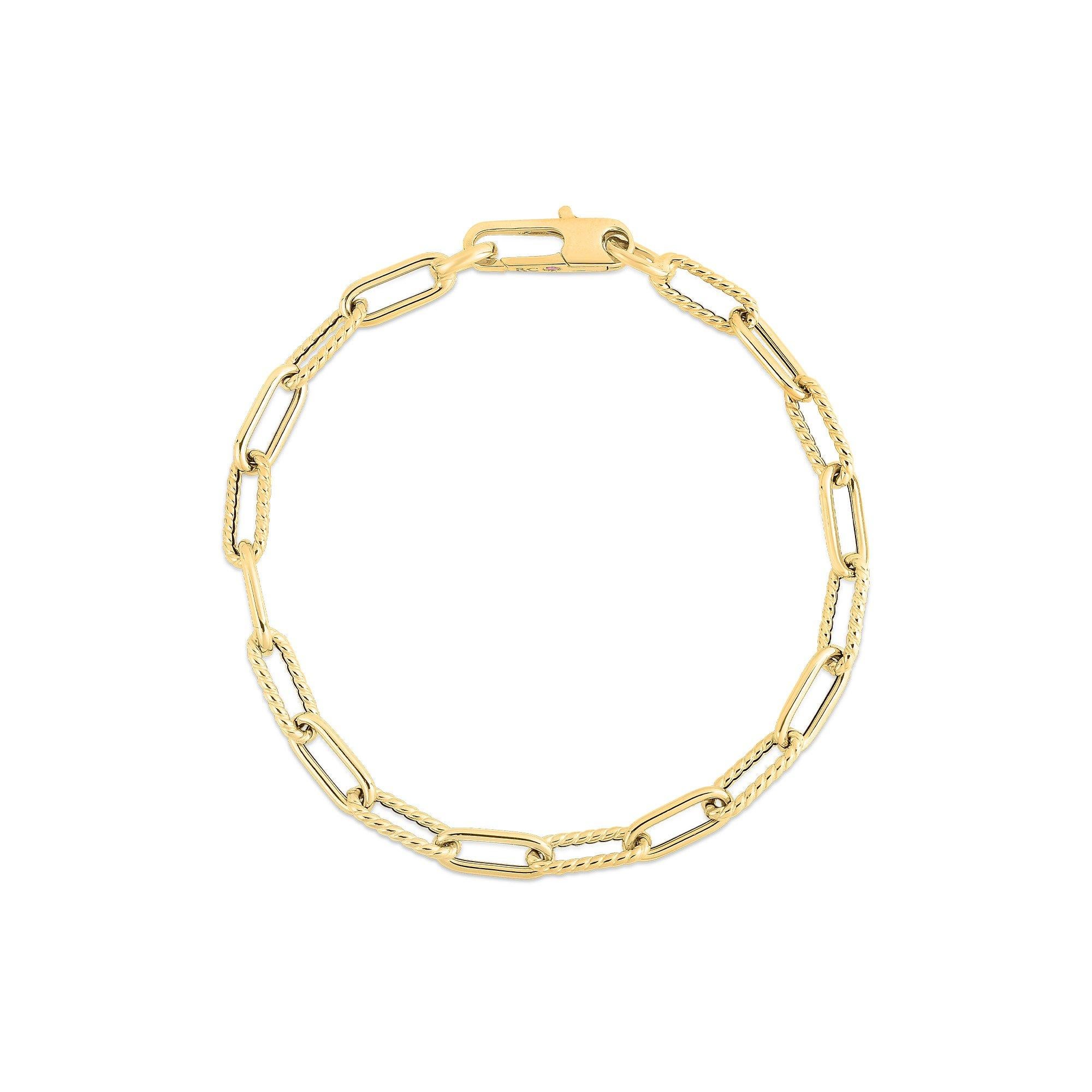 Roberto Coin Designer Bracelet en or 5310168AYLB0 Neuf - En vente à Wilmington, DE