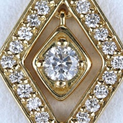 Roberto Coin Diamante 18k Yellow Gold Diamond Pendant Necklace