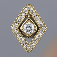 Orecchini a bottone Roberto Coin Diamante in oro giallo 18 carati con diamanti