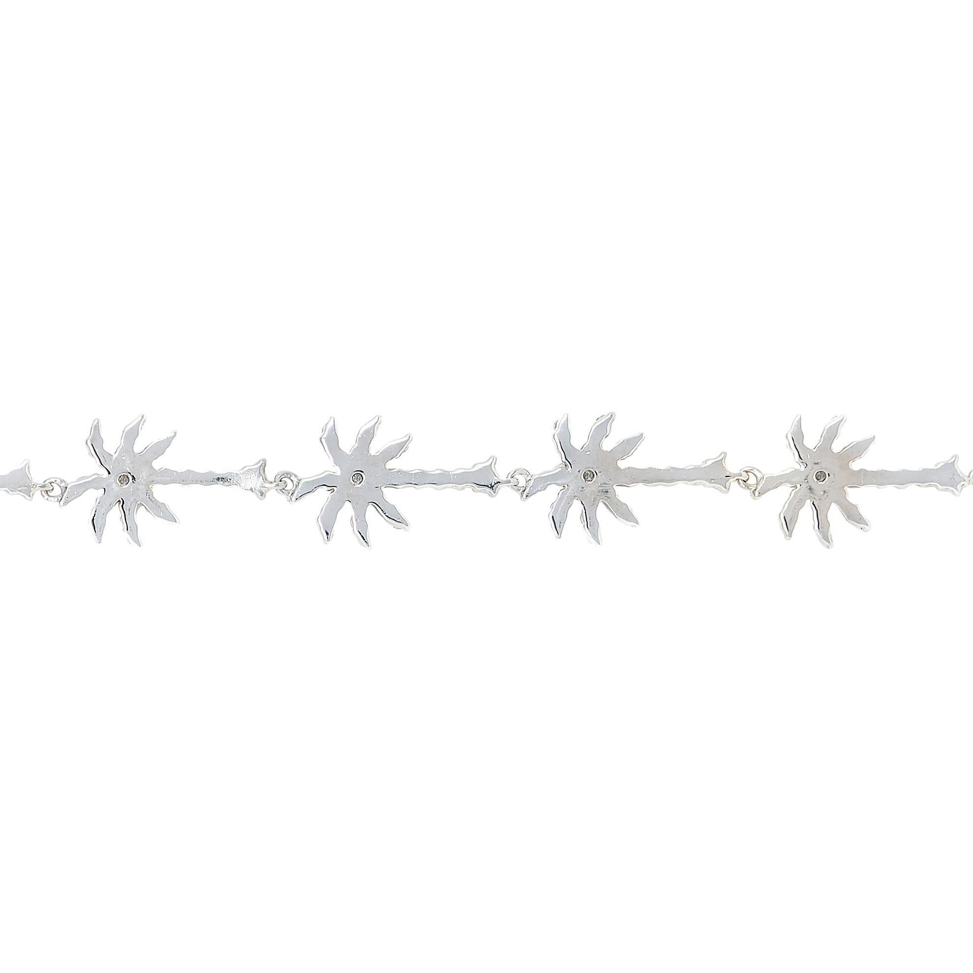 De las mujeres Roberto Coin Pulsera de oro blanco de 18 quilates Palm Tree Tiny Treasures en venta