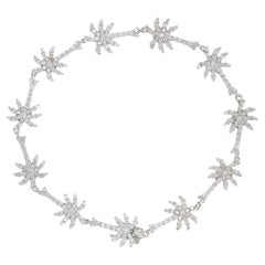 Roberto Coin Diamond 18 Karat White Gold Palm Tree Tiny Treasures Bracelet