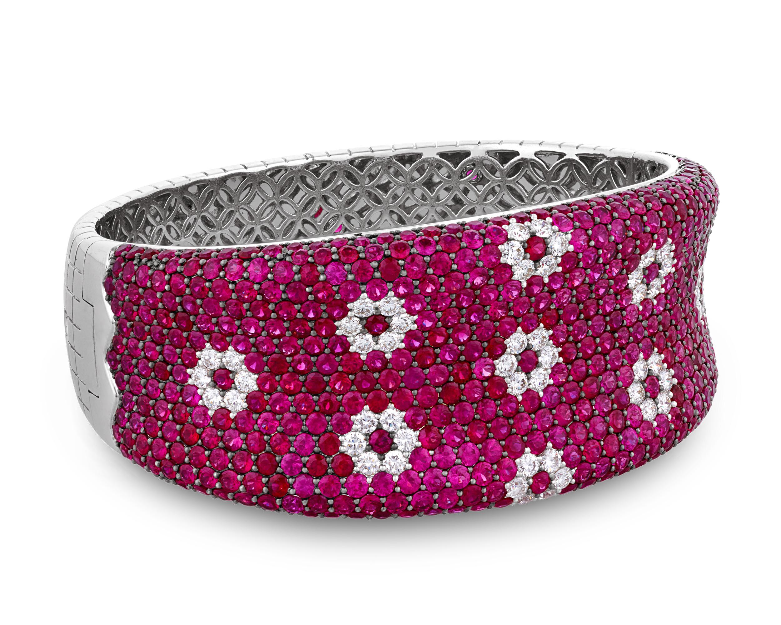 De las mujeres Pulsera Roberto Coin de diamantes y rubíes en venta