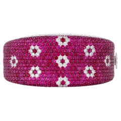 Bracelet en diamants et rubis de Roberto Coin